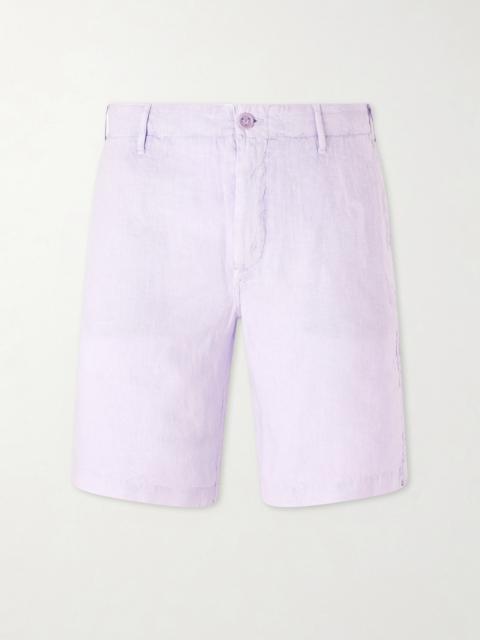 Vilebrequin Straight-Leg Garment-Dyed Linen Shorts