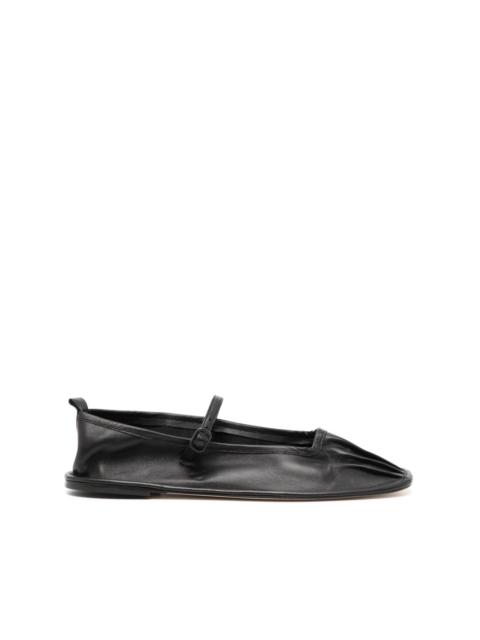 HEREU Dansa leather ballerina shoes