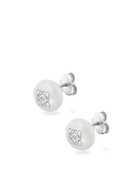 Loewe Anagram Pebble stud earrings in sterling silver