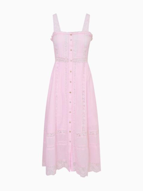 LoveShackFancy Judalon Cotton Midi Dress
