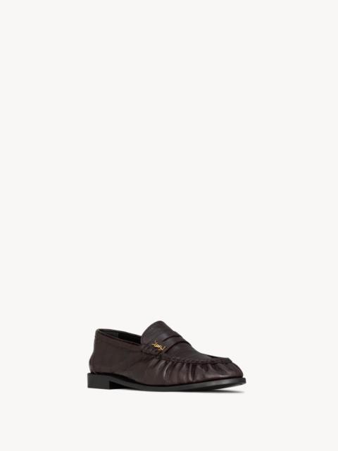 SAINT LAURENT le loafer penny slippers in eel