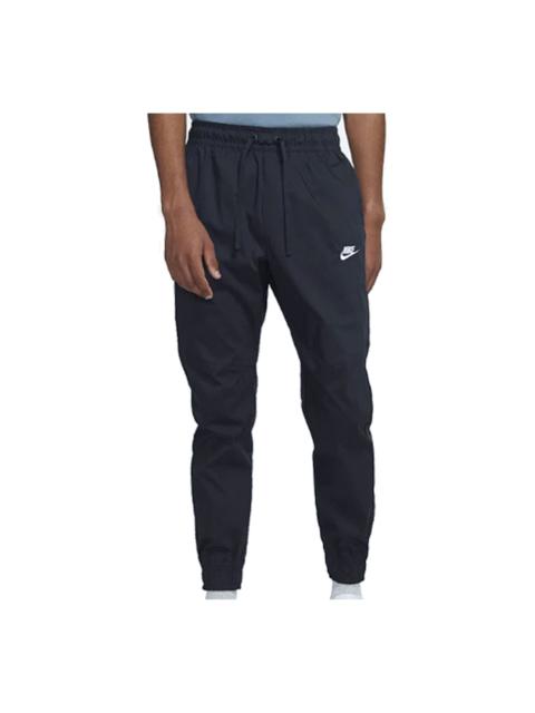 Nike Sportswear Swoosh Woven Bundle Feet Long Pants Navy Blue DA2341-451