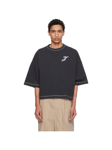 JACQUEMUS Navy 'The Letro' T-shirt