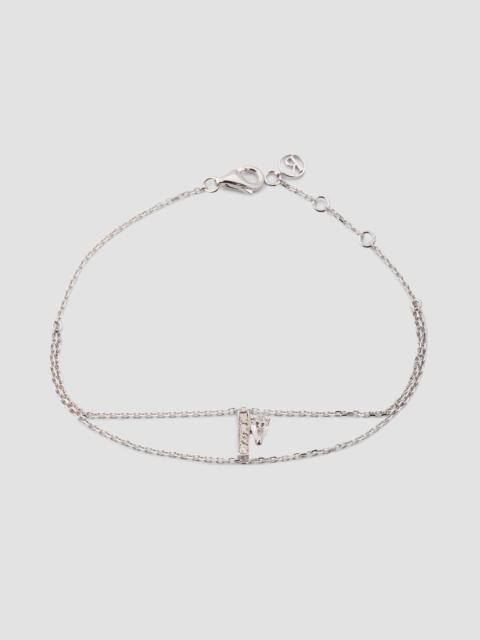 REPOSSI Women's Letters 18K White Gold & 0.20 TCW Diamond Bracelet - White Gold