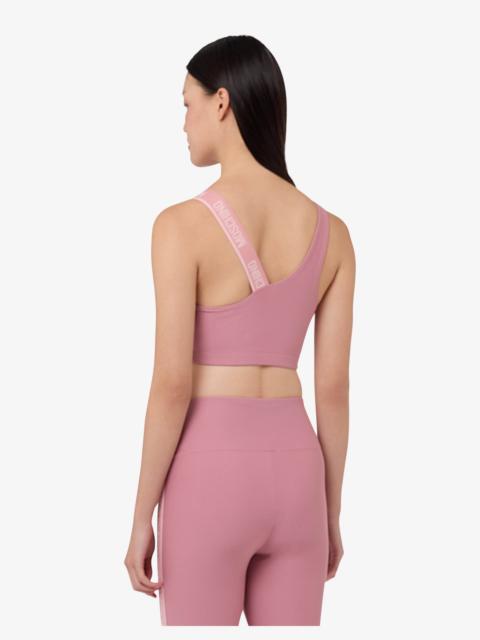 Moschino TECHNICAL FABRIC CROP TOP