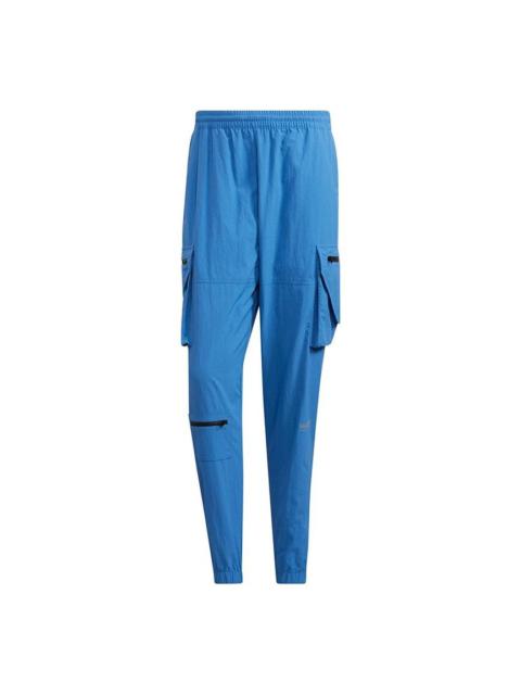 Men's adidas originals Adv Pants 1 Side Pocket Splicing Bundle Feet Sports Pants/Trousers/Joggers Bl