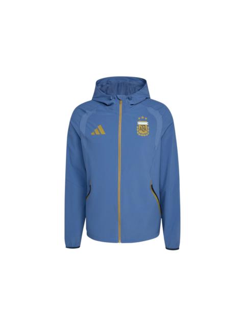 adidas adidas Argentina Tiro Travel Full Zip Windbreaker Crew Blue