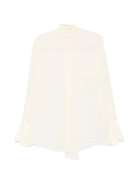 armarium Elide tie-neck button-cuff blouse