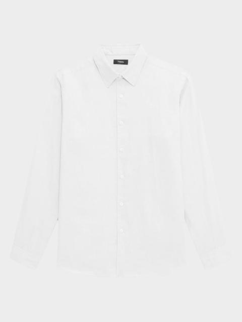 Theory Men's Solid Linen Sport Shirt