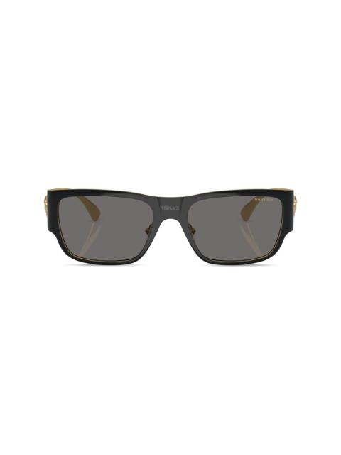 logo-plaque tinted sunglasses