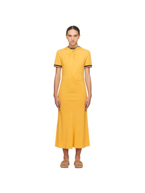 WALES BONNER Yellow Wing Midi Dress