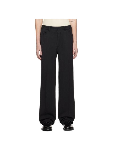 HOPE Gray Straight-leg Trousers
