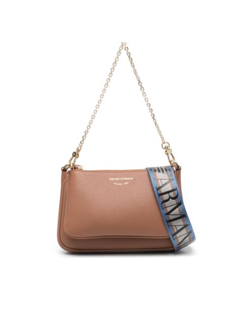 EMPORIO ARMANI logo-print leather bag