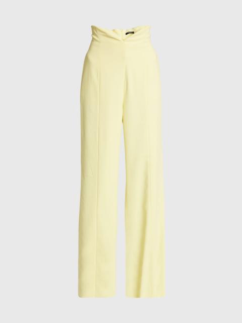 Tulip High-Rise Wide-Leg Tailored Pants
