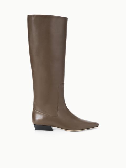 STAUD STAUD WALLY FLAT BOOT TRUFFLE