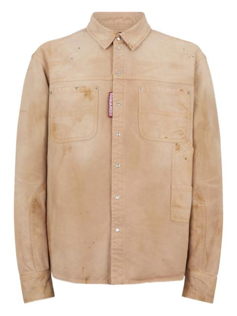 DSQUARED2 garment dyed carpenter shirt