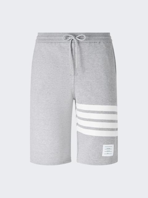 Thom Browne Loopback Tonal 4-bar Sweatshorts Light Grey