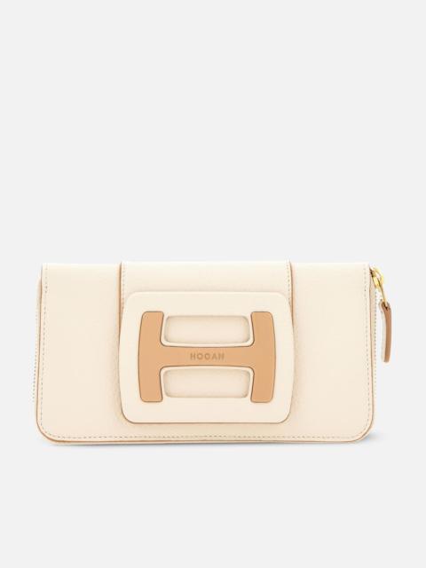 HOGAN Zipped Wallet Ivory