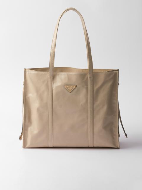 Prada Large leather tote bag | REVERSIBLE