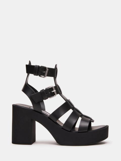 STEVE MADDEN ESME BLACK LEATHER