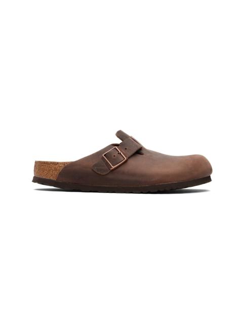 BIRKENSTOCK Brown Regular Boston Soft Footbed Slip-on Loafers