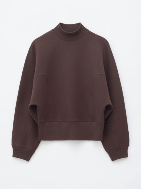 & Other Stories Mock Neck Scuba Sweatshirt