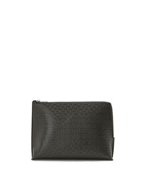 Loewe Repeat L Zip Pouch in embossed silk calfskin