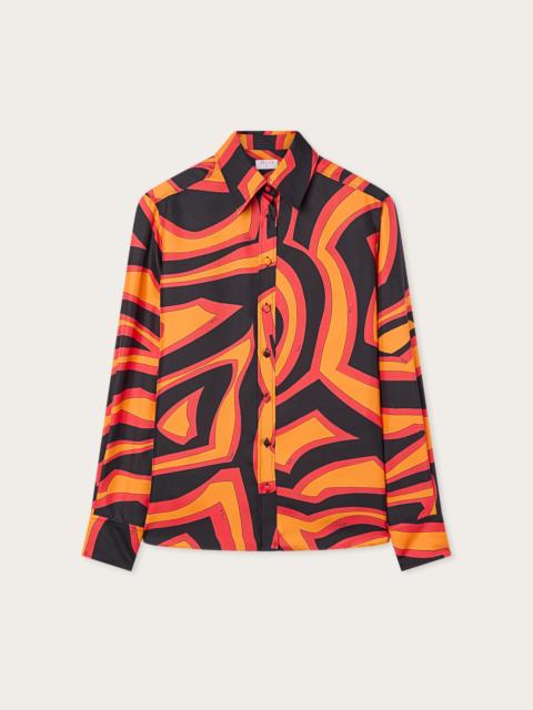 PUCCI LABIRINTO PRINT SILK SHIRT