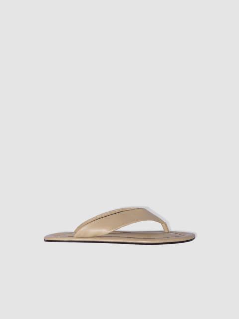 BY FAR Dasha Mangrove Lamb Nappa Leather Flip-Flop Sandal