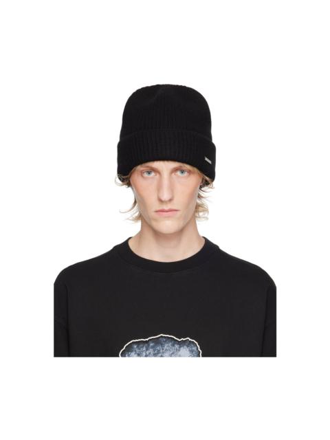 We11done Black Knit Beanie