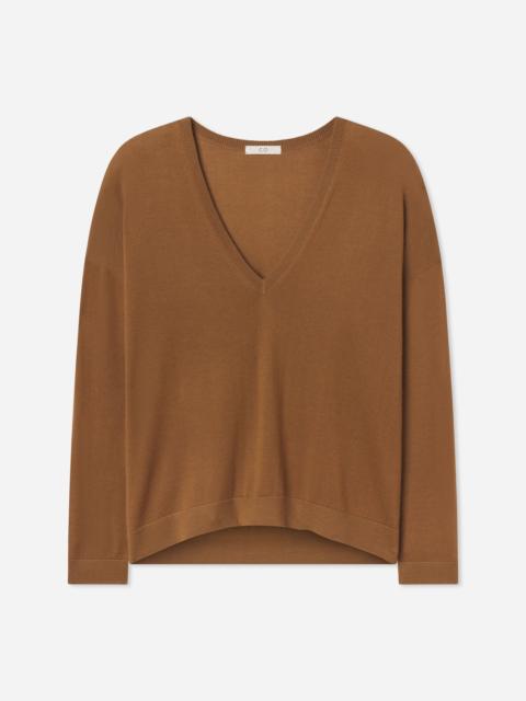 CO V-Neck Sweater in Fine Cashmere
