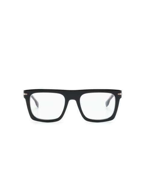 BOSS D-frame glossy-finish glasses