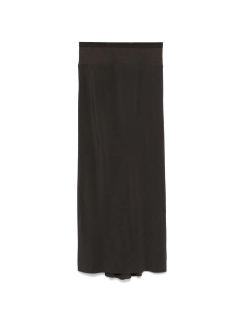 Calf Bias midi skirt