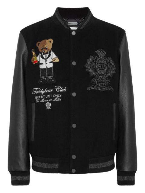 PHILIPP PLEIN Teddy Stones embellished teddy bear jacket