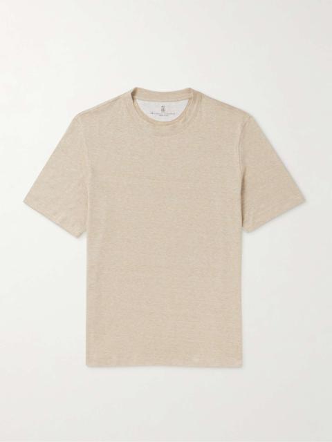 Slub Linen and Cotton-Blend Jersey T-Shirt