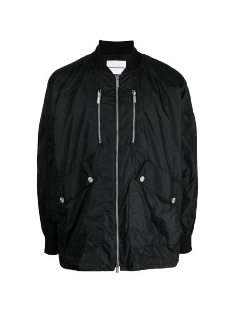 multi-pocket long-sleeve jacket