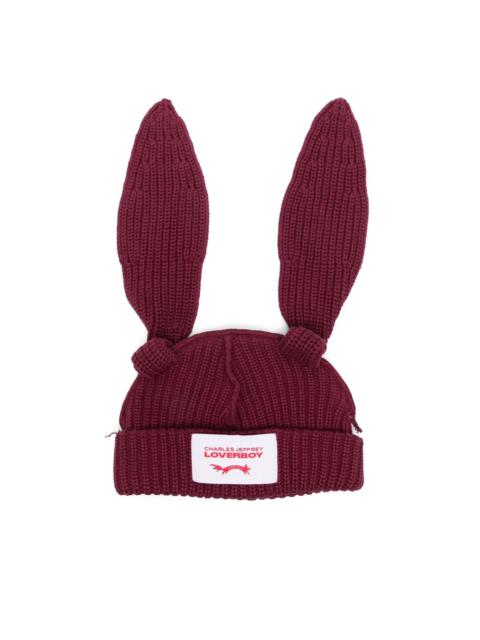 CHARLES JEFFREY LOVERBOY chunky rabbit beanie hat