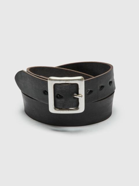 FULLCOUNT 6211 Wild Leather Garrison Belt in Black