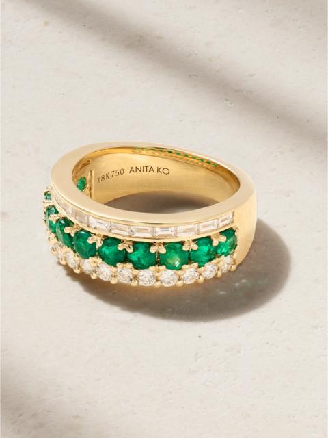 ANITA KO 18-karat Gold, Emerald And Diamond Ring