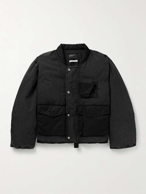 Enfants Riches Déprimés Next Exit Shell-Trimmed Cotton and Nylon-Blend Down Bomber Jacket