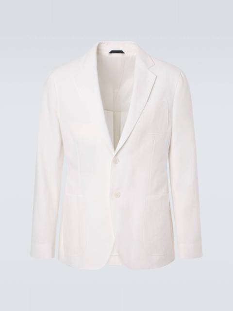 GIORGIO ARMANI Upton linen canvas blazer