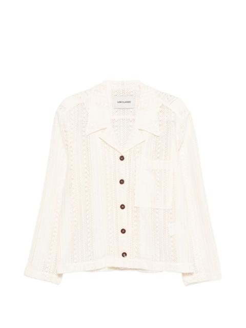 LOW CLASSIC lace button shirt