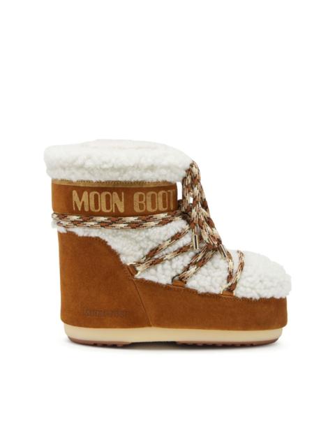 MOON BOOT shearling lace-up boots
