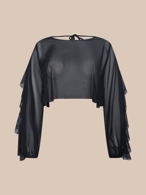 L'AGENCE Ambala Mesh Cover-Up Top