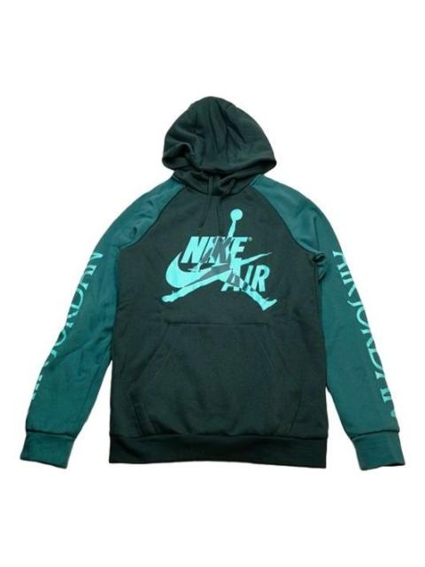 Air Jordan Fleece Lined Pullover Black Green BV6011-303