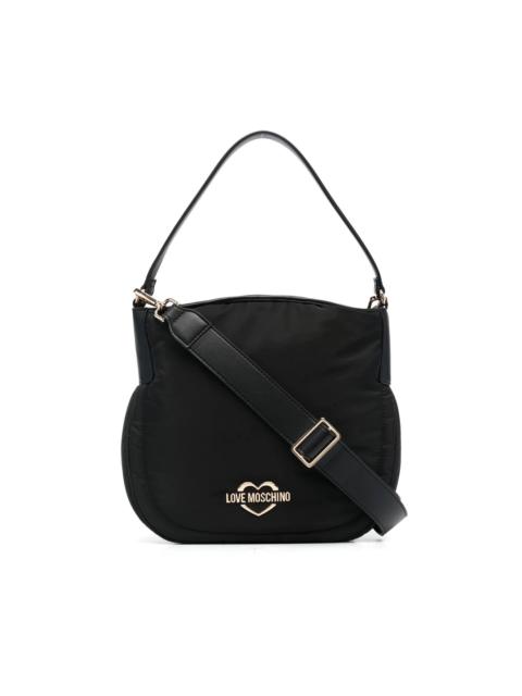 Moschino heart logo-plaque tote bag