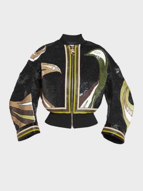 PUCCI Sequined Bomber Jacket