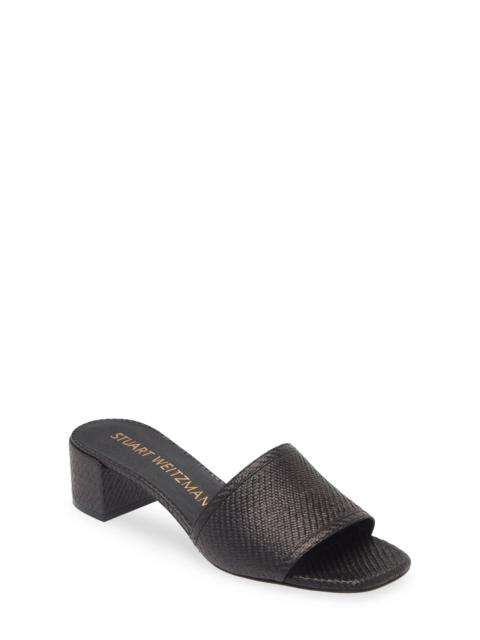 Stuart Weitzman Cayman 35 Block Slide Sandal