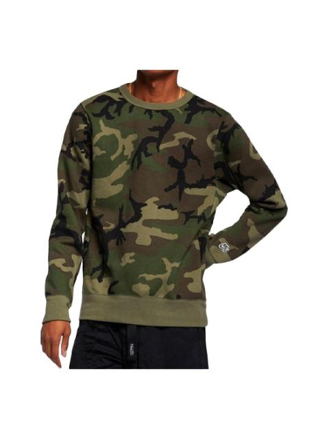 Nike Nike Casual Sports Fleece Crew Neck Pullover Men's Olive Green CN5374-222