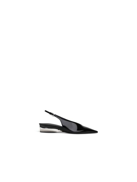 Alaïa INVISIBLE WEDGE SLINGBACKS IN PATENT CALFSKIN